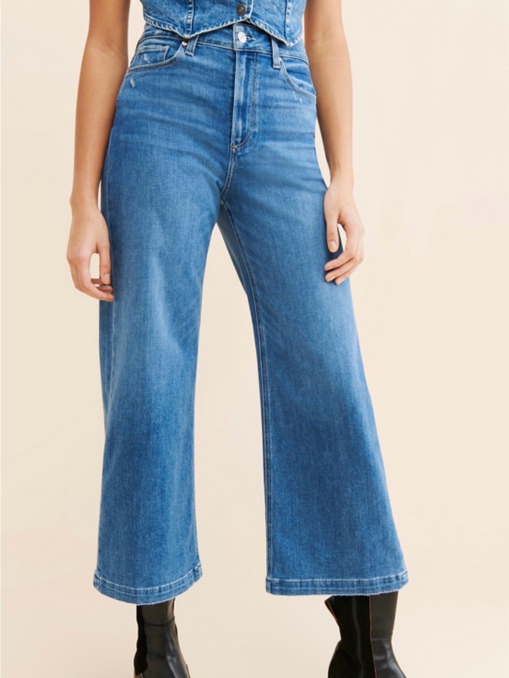 PAIGE Anessa High-Rise Wide Leg Jeans